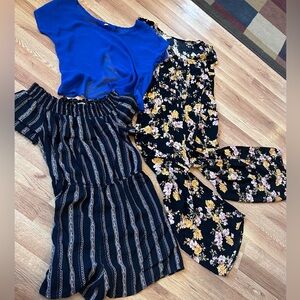 Xhilaration by Target Bundle - Jumpsuit, Romper & Blouse
